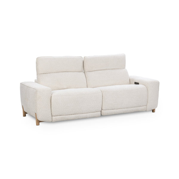 Classic Home Darrow Reclining Sofa in Elegant Ivory – Soft Polyester Upholstery for Ultimate Comfort and Style 2220SF11