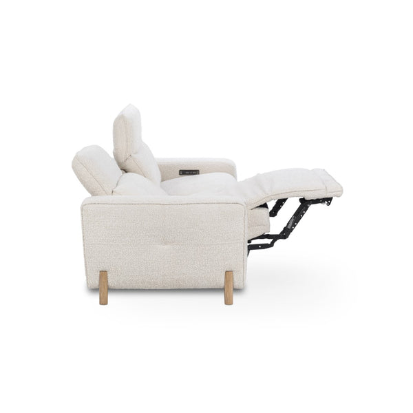 Classic Home Darrow Reclining Sofa in Elegant Ivory – Soft Polyester Upholstery for Ultimate Comfort and Style 2220SF11