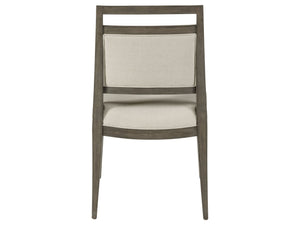 Lexington Artistica Home Nico Upholstered Side Chair - Stylish Mid-century Design In Mahogany With Luxurious Greige Fabric Grigio Wood 2222-880-41-01
