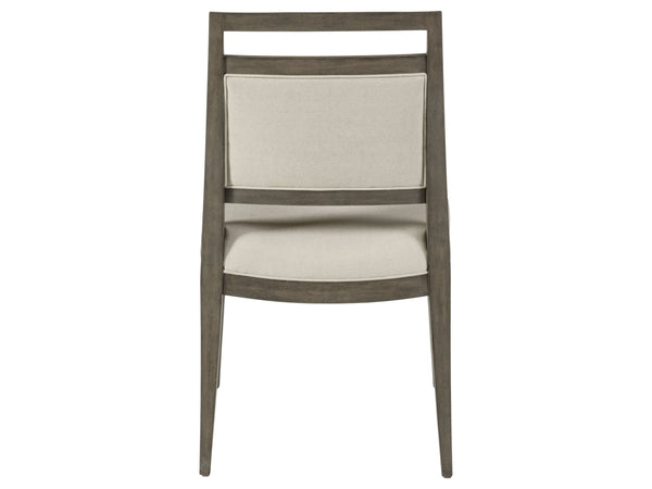 Lexington Artistica Home Nico Upholstered Side Chair - Stylish Mid-century Design In Mahogany With Luxurious Greige Fabric Grigio Wood 2222-880-41-01
