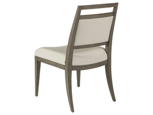 Lexington Artistica Home Nico Upholstered Side Chair - Stylish Mid-century Design In Mahogany With Luxurious Greige Fabric Grigio Wood 2222-880-41-01