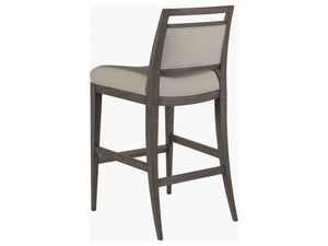 Lexington Artistica Home Nico Upholstered Barstool - Elegant Mid-century Design In Mahogany With Luxurious Soft Upholstery Antico Wood 2222-896-39-01