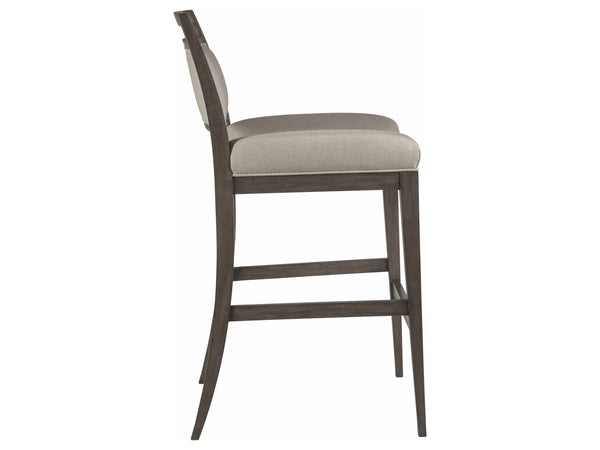 Lexington Artistica Home Nico Upholstered Barstool - Elegant Mid-century Design In Mahogany With Luxurious Soft Upholstery Antico Wood 2222-896-39-01