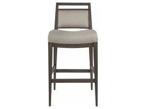 Lexington Artistica Home Nico Upholstered Barstool - Elegant Mid-century Design In Mahogany With Luxurious Soft Upholstery Antico Wood 2222-896-39-01