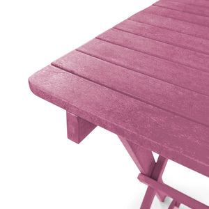 English Elm Summit Ridge Recycled Hdpe Outdoor Folding Bar Table Weather Resistant Eco Patio Burgundy B2745P409710