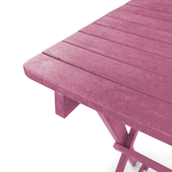 English Elm Summit Ridge Recycled Hdpe Outdoor Folding Bar Table Weather Resistant Eco Patio Burgundy B2745P409710
