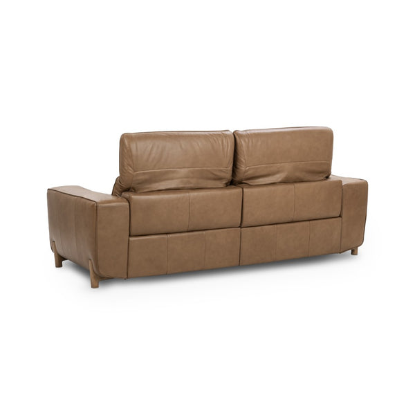 Classic Home Kadon Reclining Sofa in Tan - Elegant Leather Seating for Luxurious Comfort and Modern Style 2222SF11