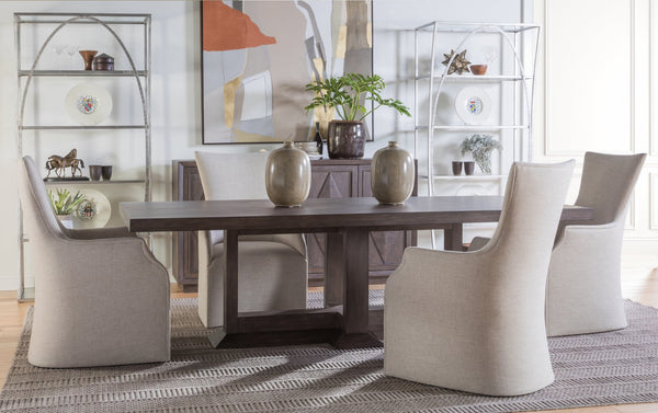 Lexington Artistica Home Emissary Rectangular Dining Table - Elegant Transitional Design In Mahogany With Textured Finishes Antico Wood 2223-877c-39