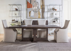 Lexington Artistica Home Emissary Rectangular Dining Table - Elegant Transitional Design In Mahogany With Textured Finishes Antico Wood 2223-877c-39