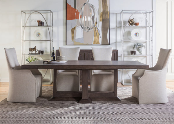 Lexington Artistica Home Emissary Rectangular Dining Table - Elegant Transitional Design In Mahogany With Textured Finishes Antico Wood 2223-877c-39