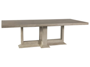 Lexington Artistica Home Emissary Rectangular Dining Table - Elegant Transitional Design In Mahogany With Textured Finishes Bianco Wood 2223-877c-40
