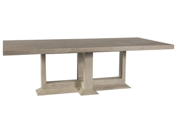 Lexington Artistica Home Emissary Rectangular Dining Table - Elegant Transitional Design In Mahogany With Textured Finishes Bianco Wood 2223-877c-40