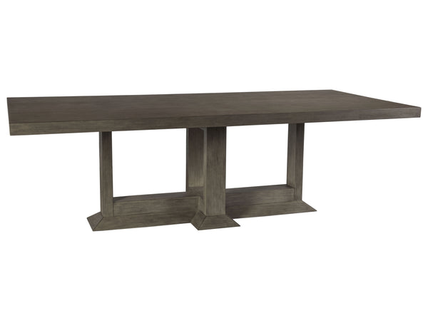 Lexington Artistica Home Emissary Rectangular Dining Table - Elegant Transitional Design In Mahogany With Textured Finishes Grigio Wood 2223-877c-41