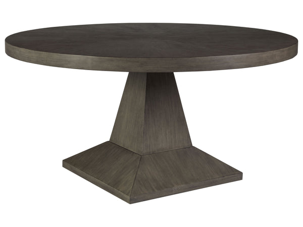 Lexington Artistica Home Chronicle Round Dining Table - Elegant Mahogany Design With Radial Veneer Pattern For Every Home Grigio Wood 2224-870c-41