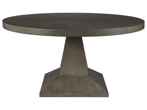 Lexington Artistica Home Chronicle Round Dining Table - Elegant Mahogany Design With Radial Veneer Pattern For Every Home Grigio Wood 2224-870c-41