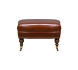 Olivia + Quinn Corrine Ottoman 2224_LIN1901 Linden Chcolate