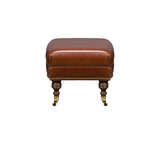 Olivia + Quinn Corrine Ottoman 2224_LIN1901 Linden Chcolate