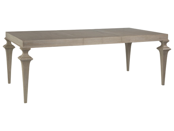 Lexington Artistica Home Brussels Elegant Rectangular Dining Table – Extendable Design In Mahogany With Warm Antico Finish Bianco Wood 2226-877-40