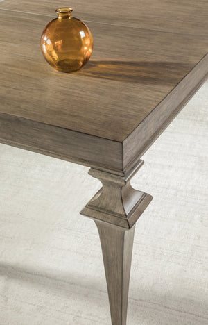 Lexington Artistica Home Brussels Elegant Rectangular Dining Table – Extendable Design In Mahogany With Warm Antico Finish Grigio Wood 2226-877-41