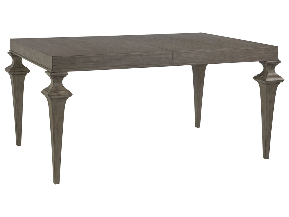 Lexington Artistica Home Brussels Elegant Rectangular Dining Table – Extendable Design In Mahogany With Warm Antico Finish Grigio Wood 2226-877-41