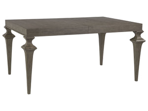 Lexington Artistica Home Brussels Elegant Rectangular Dining Table – Extendable Design In Mahogany With Warm Antico Finish Grigio Wood 2226-877-41