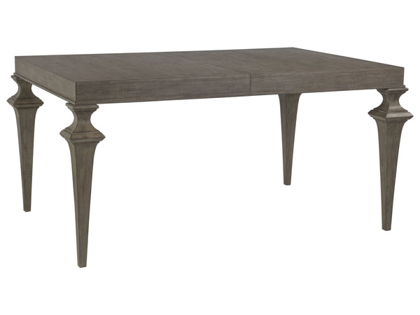 Lexington Artistica Home Brussels Elegant Rectangular Dining Table – Extendable Design In Mahogany With Warm Antico Finish Grigio Wood 2226-877-41