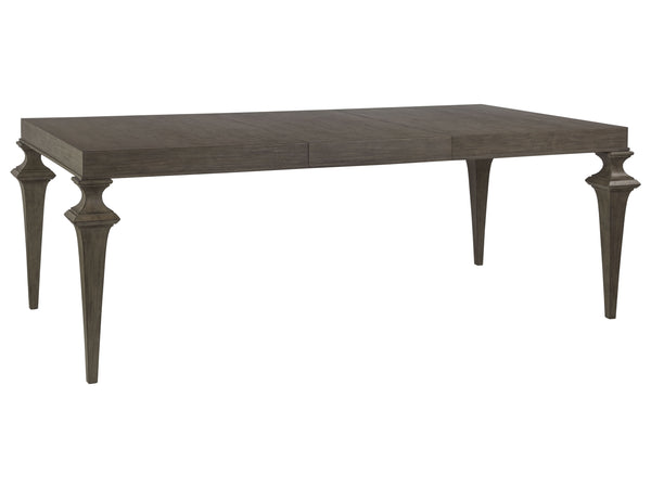 Lexington Artistica Home Brussels Elegant Rectangular Dining Table – Extendable Design In Mahogany With Warm Antico Finish Grigio Wood 2226-877-41