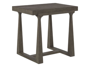 Lexington Artistica Home Grantland Rectangular End Table - Timeless Mahogany Design With Elegant Textures For Any Room Grigio Wood 2227-955-41