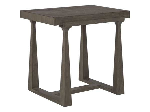 Lexington Artistica Home Grantland Rectangular End Table - Timeless Mahogany Design With Elegant Textures For Any Room Grigio Wood 2227-955-41