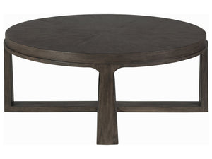 Lexington Artistica Home Rousseau Round Cocktail Table - Elegant Mahogany Design With Radial Matched Top For Modern Homes Antico Wood 2228-943-39