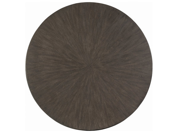 Lexington Artistica Home Rousseau Round Cocktail Table - Elegant Mahogany Design With Radial Matched Top For Modern Homes Antico Wood 2228-943-39