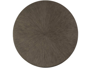 Lexington Artistica Home Rousseau Round Cocktail Table - Elegant Mahogany Design With Radial Matched Top For Modern Homes Grigio Wood 2228-943-41