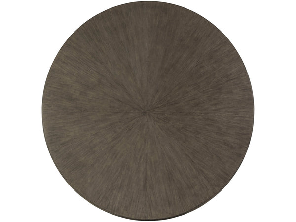 Lexington Artistica Home Rousseau Round Cocktail Table - Elegant Mahogany Design With Radial Matched Top For Modern Homes Grigio Wood 2228-943-41