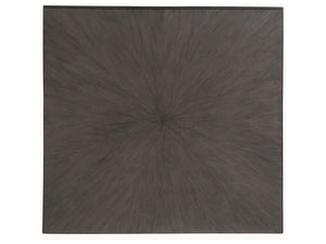 Lexington Artistica Home Rousseau Square Cocktail Table - Elegant Mahogany Design With Sunburst Pattern For Any Room Decor Antico Wood 2228-947-39