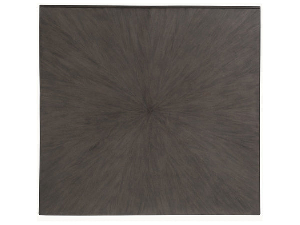 Lexington Artistica Home Rousseau Square Cocktail Table - Elegant Mahogany Design With Sunburst Pattern For Any Room Decor Antico Wood 2228-947-39