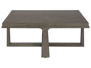 Lexington Artistica Home Rousseau Square Cocktail Table - Elegant Mahogany Design With Sunburst Pattern For Any Room Decor Grigio Wood 2228-947-41