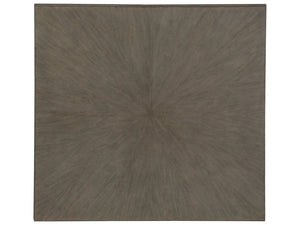 Lexington Artistica Home Rousseau Square Cocktail Table - Elegant Mahogany Design With Sunburst Pattern For Any Room Decor Grigio Wood 2228-947-41