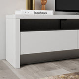 Sylvan 85.43 TV Stand in White Matte 222953 Manhattan Comfort