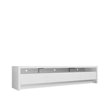 Sylvan 85.43 TV Stand in White Matte 222953 Manhattan Comfort