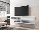 Manhattan Comfort Astor Modern Floating Entertainment Center White 222BMC6