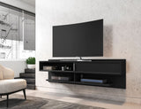 Manhattan Comfort Astor Modern Floating Entertainment Center Black 222BMC8