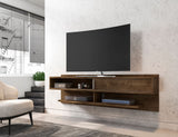 Manhattan Comfort Astor Modern Floating Entertainment Center Rustic Brown 222BMC9