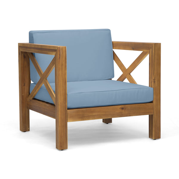English Elm Christopher Knight Home® - Brava Club Chair - Timeless Mid-Century Design With Comfort & Durability For Your Outdoor Oasis 65545.00BLU