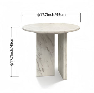 English Elm White Natural Marble Coffee Table Set - Elegant, Durable & Versatile Accent Tables For Living Rooms W1696P262762-GIGA