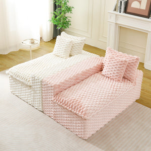 English Elm Luxury Color-Block Turtle Velvet Sofa - Versatile Modular Design For Stylish Living Room Comfort W3371S00044