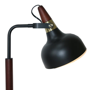 English Elm Ashcroft Furniture - New Compact Modern Desk Lamp - Stylish Black Cone Shade For Bedside, Study, Reading & Office Use B183P315124