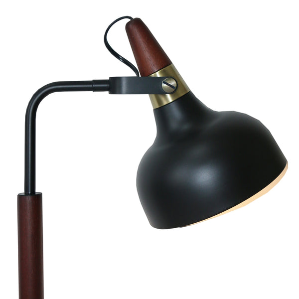 English Elm Ashcroft Furniture - New Compact Modern Desk Lamp - Stylish Black Cone Shade For Bedside, Study, Reading & Office Use B183P315124