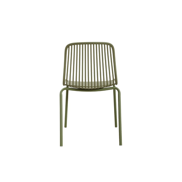 English Elm Eldred Outdoor Stackable Dining Chairs Set of 2 Uv Resistant Patio Seating Sage Green N776P390471G
