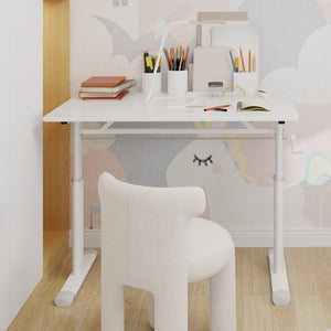 English Elm Adjustable Study Desk For Kids & Adults – Compact, Height-Adjustable Workspace, Modern Design Solutions W1935P338362