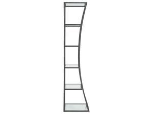 Lexington Artistica Home Ellipse Sculptural Modern Etagere - Hand Forged Iron Design With Exquisite Craftsmanship And Detail St. Laurent Wood 2234-990-44